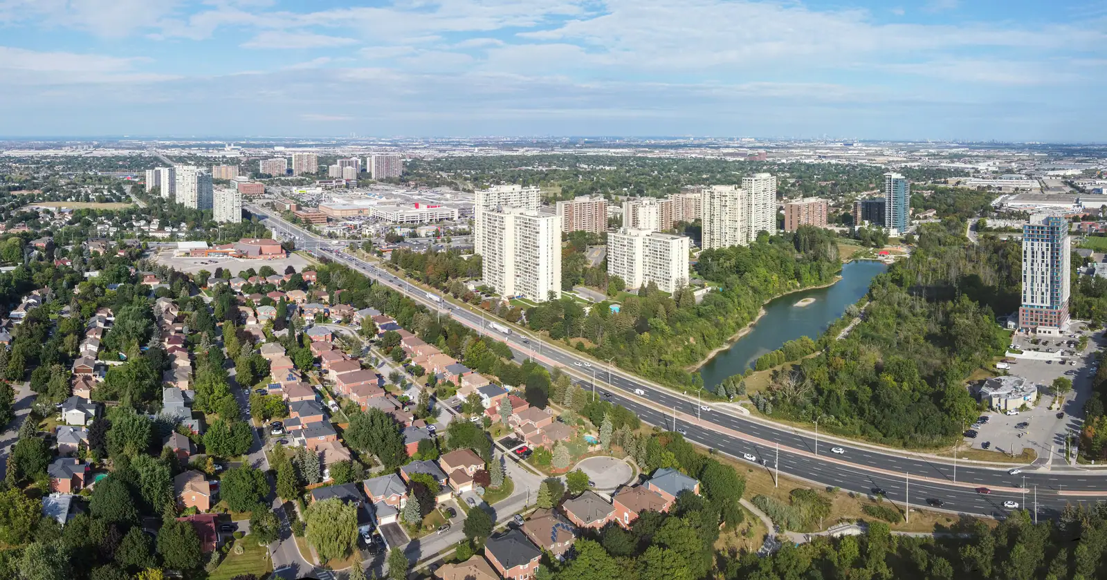 Aerial view of Bramalea in Brampton