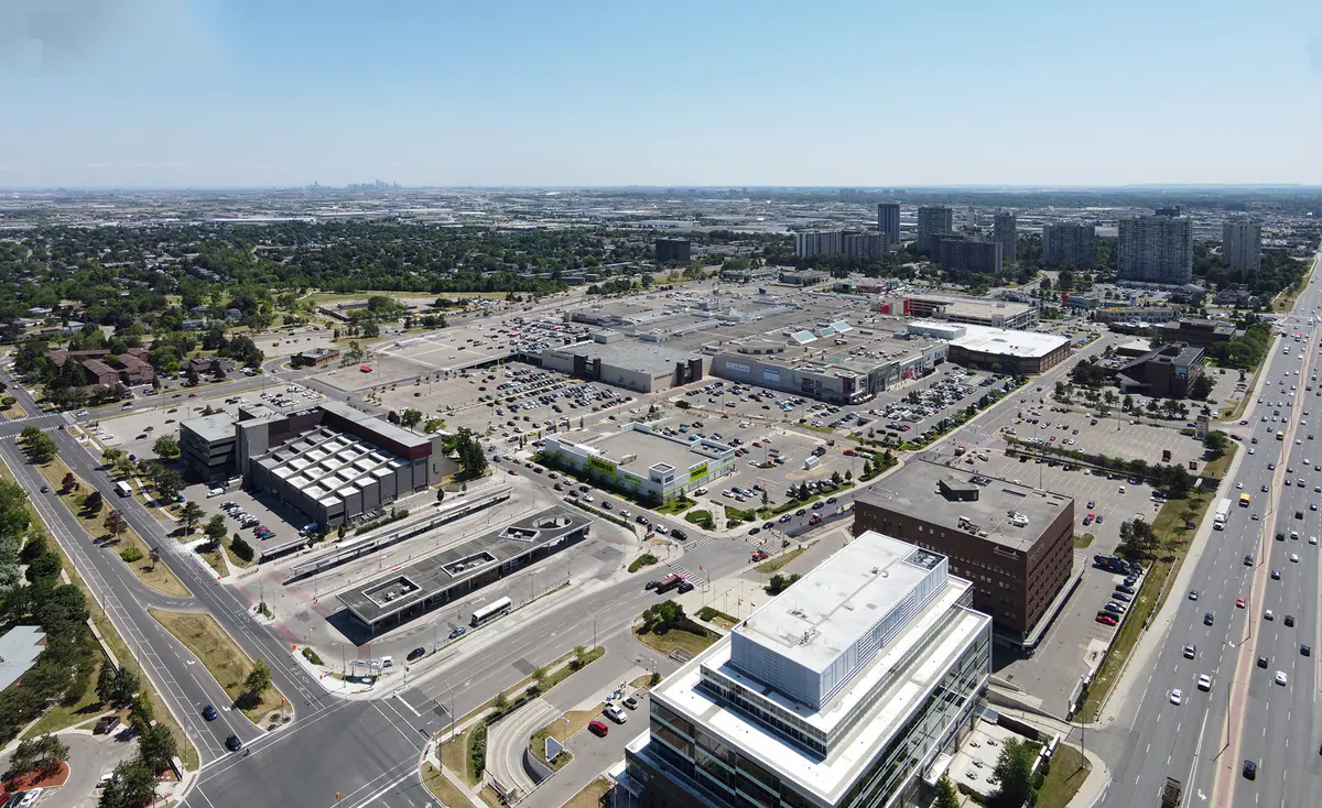 Aerial view of Bramalea City Centre in Brampton