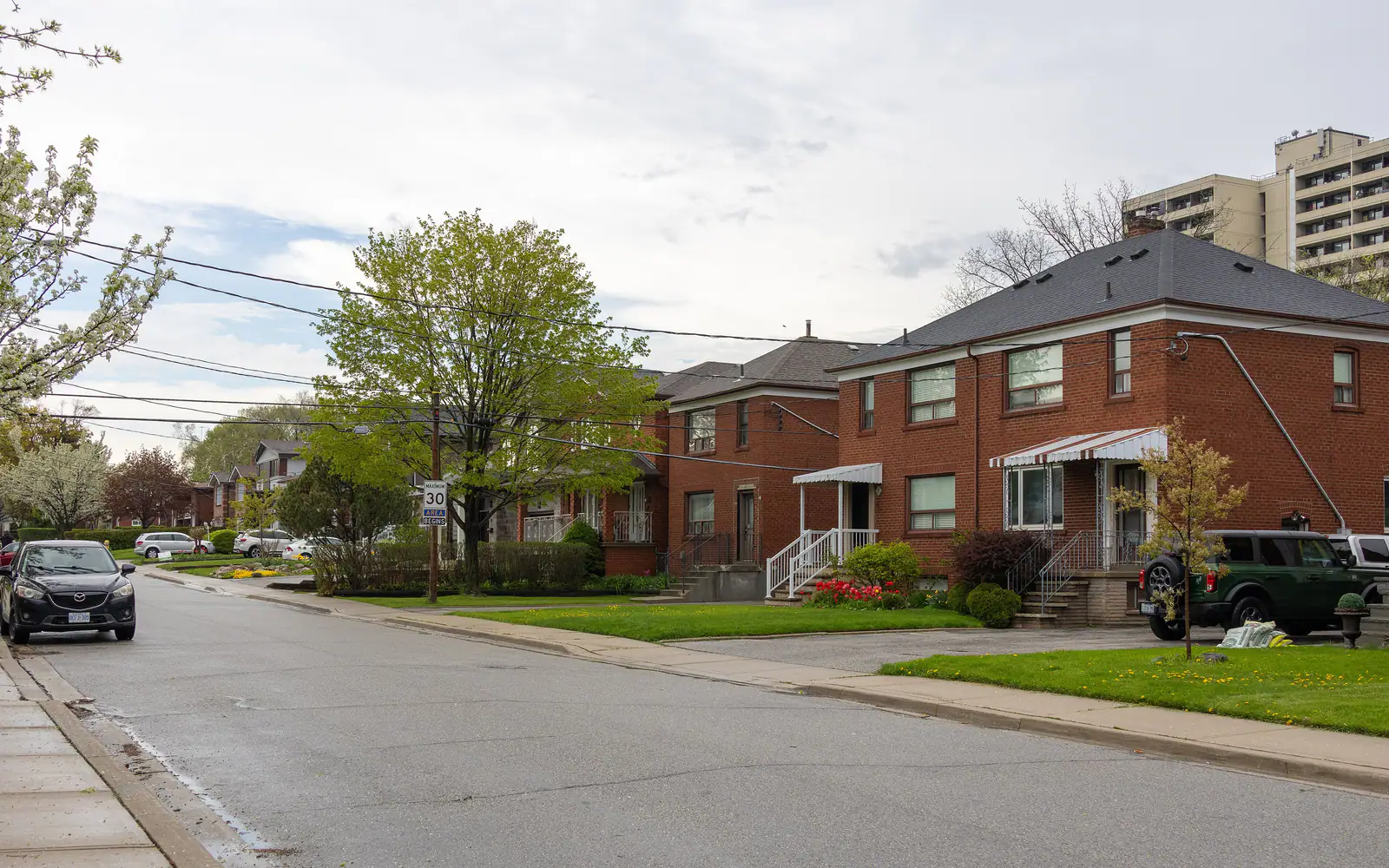 Homes on Harold Street in Mimico, Etobicoke