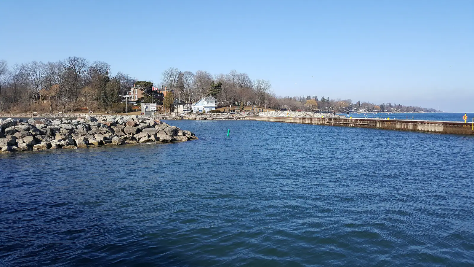 The Oakville lighthouse where Sixteen Mile Creek meets Lake Ontario in Old Oakville