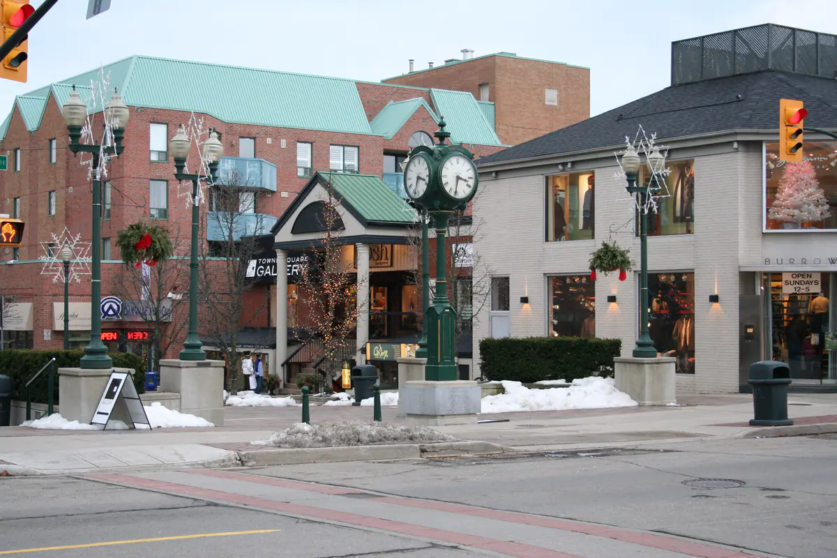 Lakeshore Road East in downtown Old Oakville